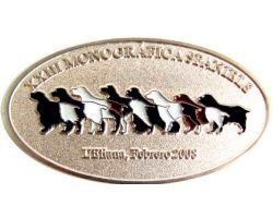 Medalla ovalada para monogrfica canina