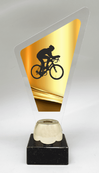Trofeo metacrilato ciclismo femenino