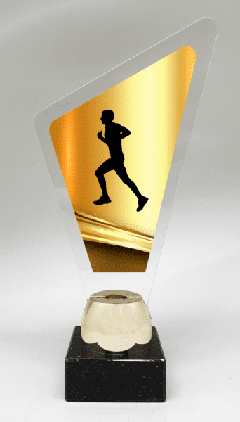Trofeo metacrilato running masculino