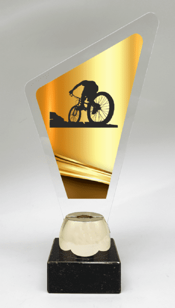 Trofeo metacrilato ciclismo MTB